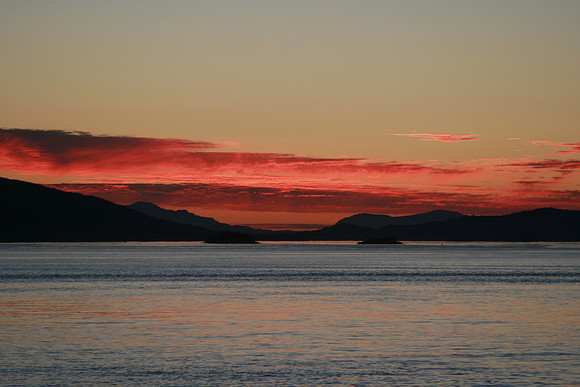 Sunset on Pender Is, B.C.