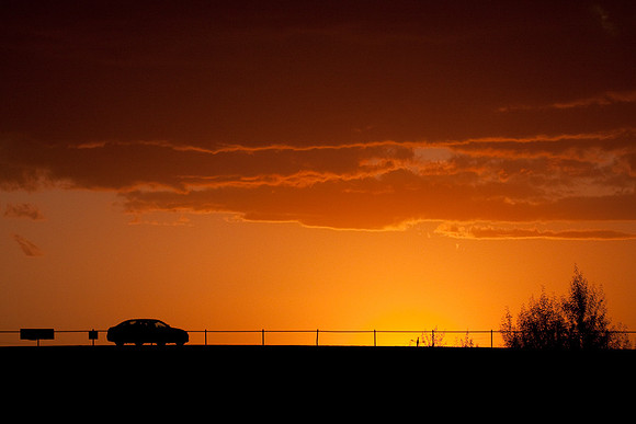 Sunset on the Levee