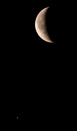 Waning Moon & It's Little Friend