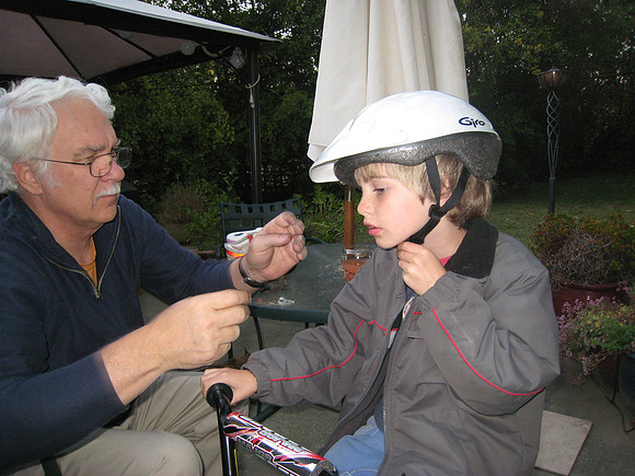 Helmet on!  Sacto, 2008