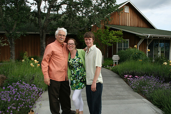 Anne, Matt & I at Mumm's in Napa