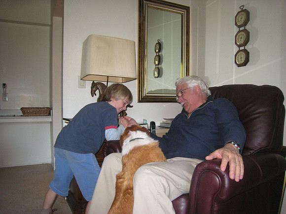 Aidan and Bill in Cameron Park - Jack adn Virginia's